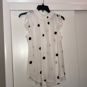 Polka dot sleeveless top
